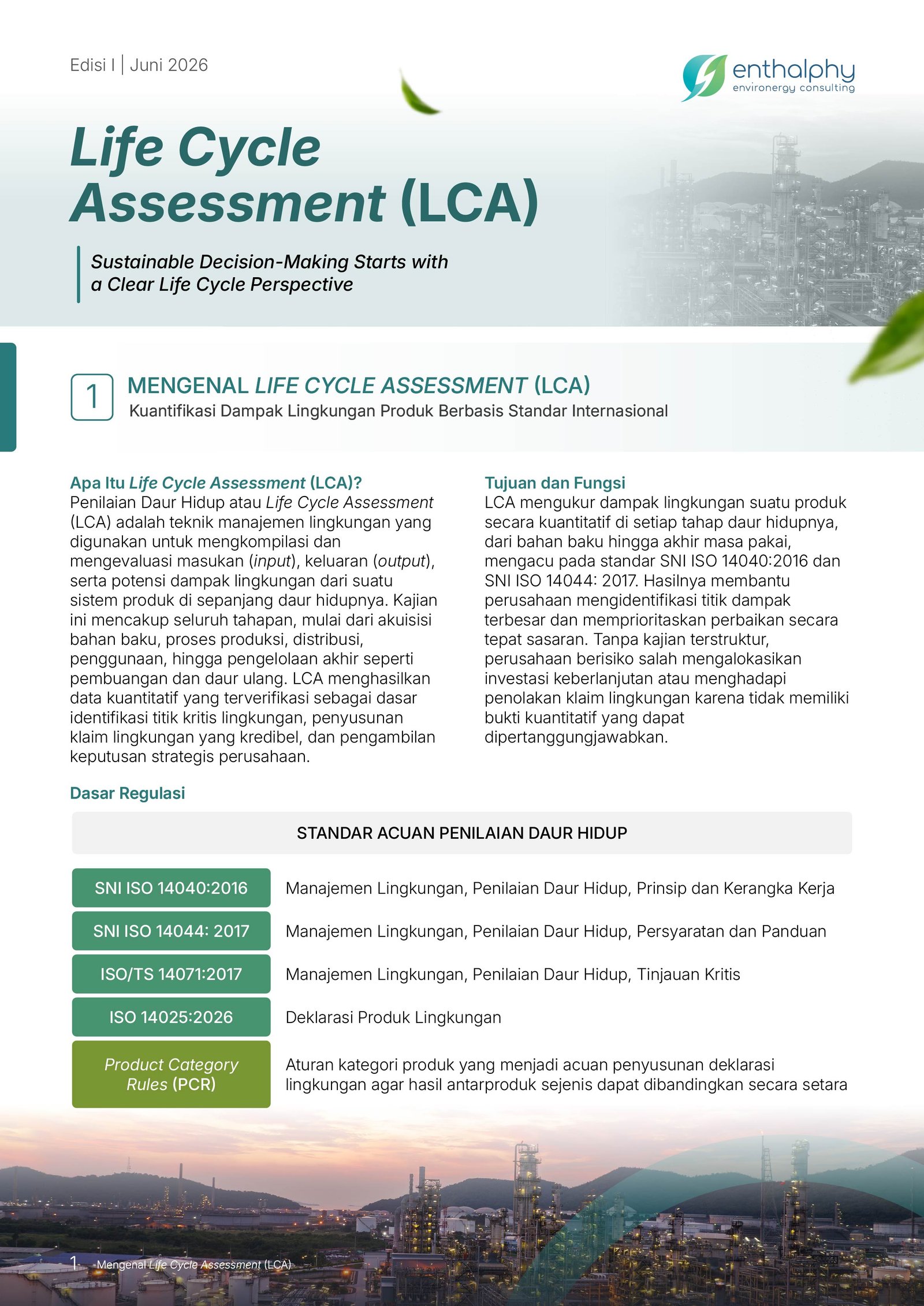 Life Cycle Assessment (LCA)
